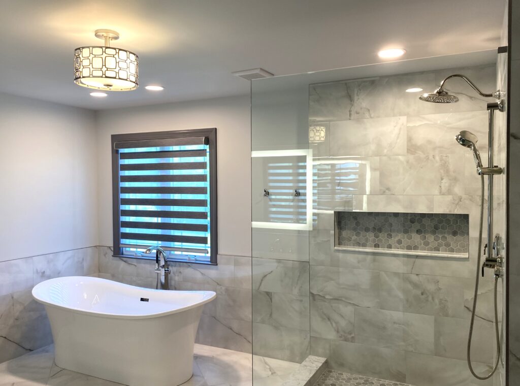 Modern bathroom renovation